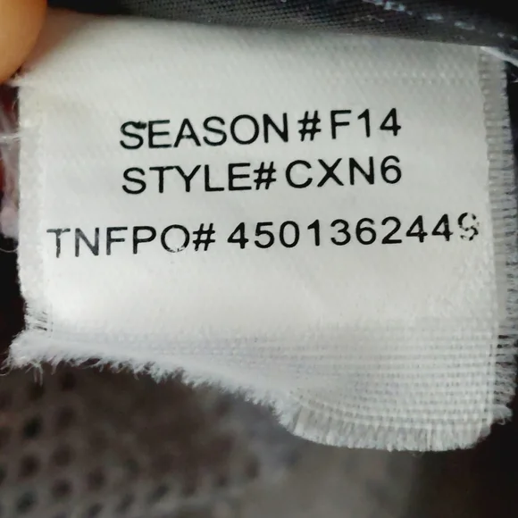 The North Face Blue White Hooded Rain Jacket P2502 - Picture 9 of 10